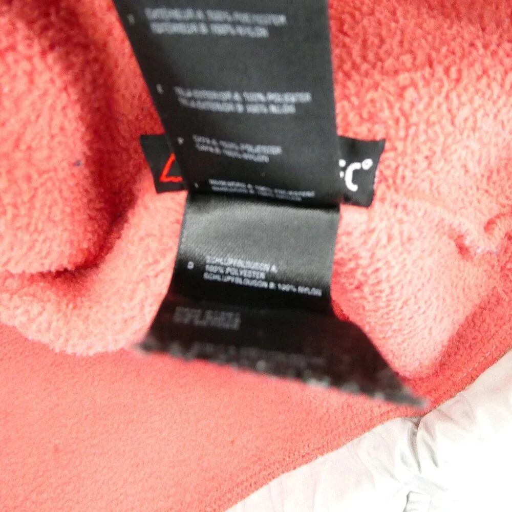 The North Face Jacket Small‎ Womens Gray Orange Denali Fleece Full Zip Pockets